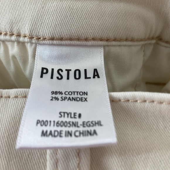 Pistola Eil Barrel Leg Pants Cream Sz 27 Wide Leg UO - Picture 10 of 10